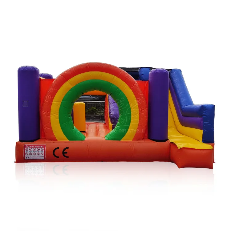 Inflatable Bouncy Castle Rainbow Door Inflatable Jumping Castle Bouncer with slide