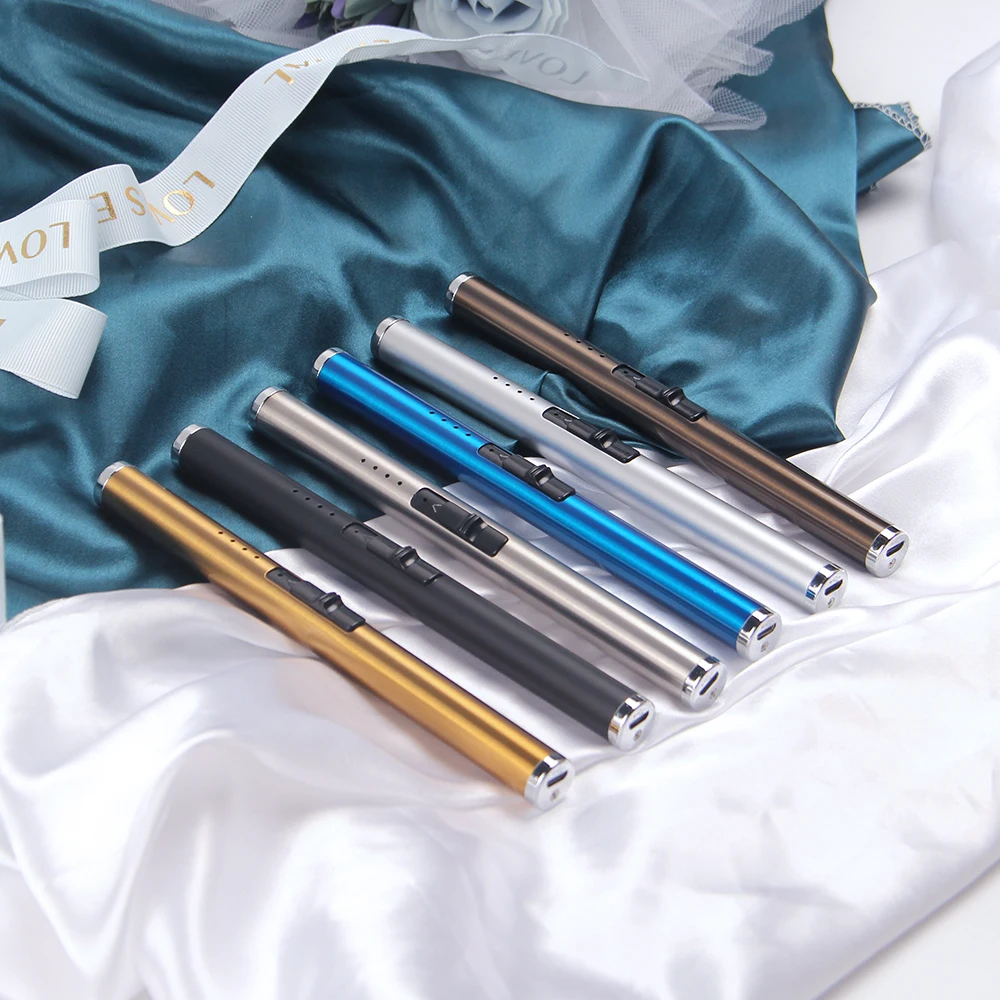 Hot Sale Arc/Candle Electric Lighter Rechargeable USB Flameless Grill Lighter Long for BBQ Camping