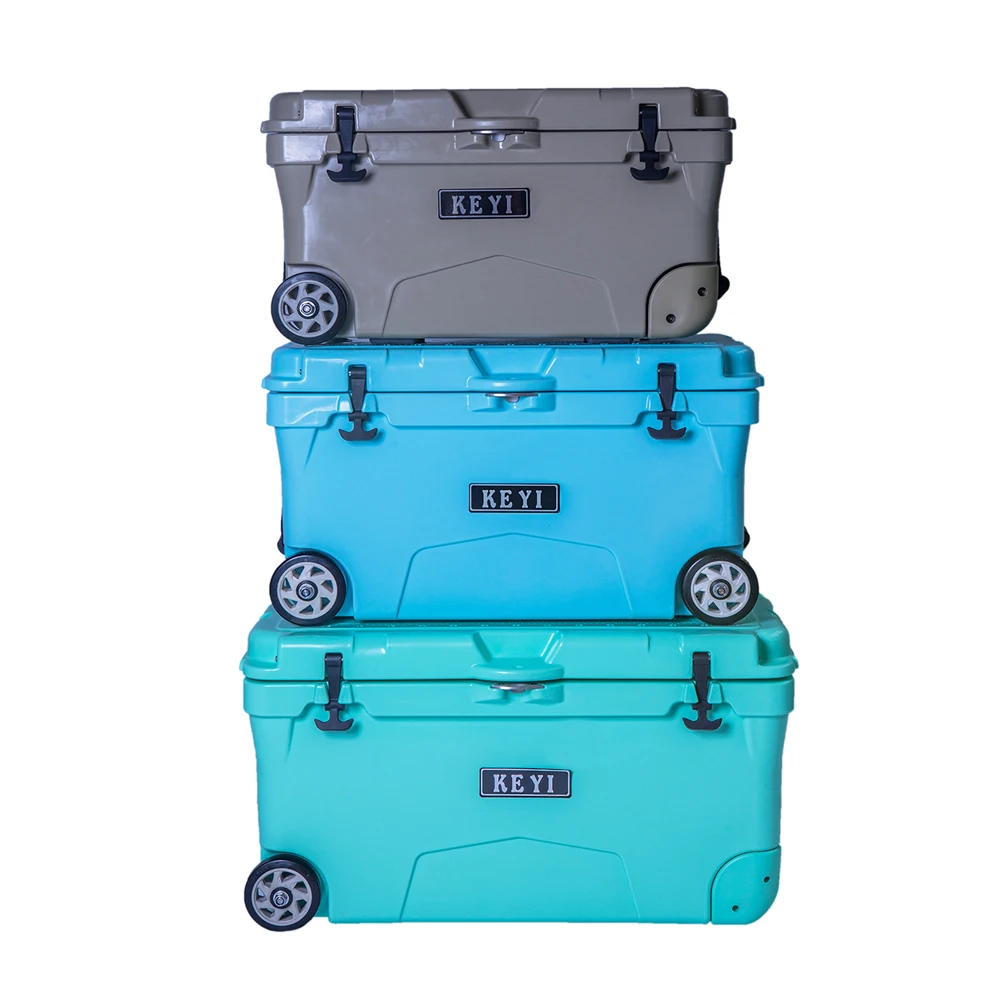 Benfan Waterproof insulated cooler with wheels for outdoor picnic hard cooler