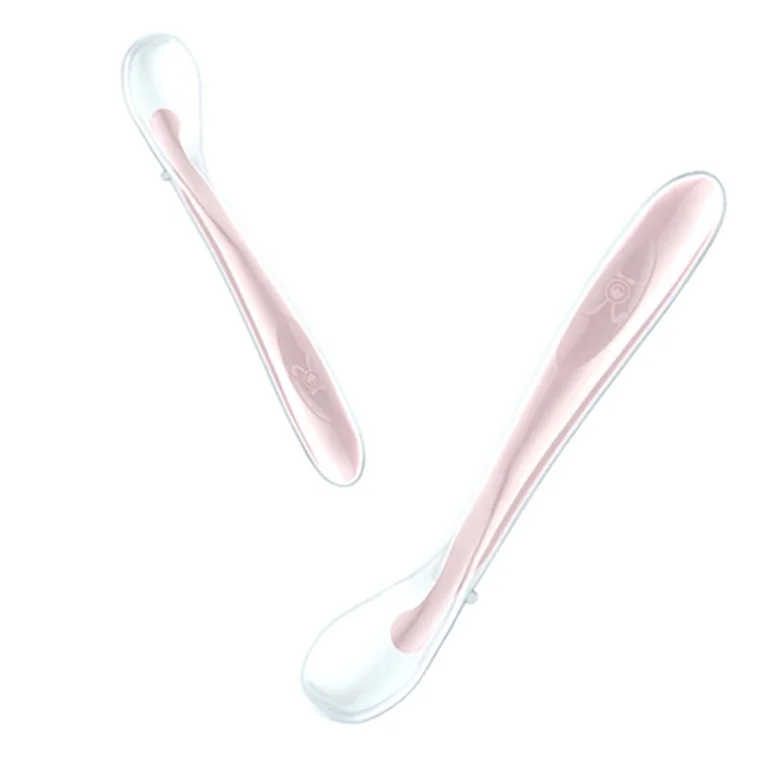 Custom Made Baby Silicone Bendable Spoon Feeder Bpa Free PP Material infant Silicone smooth Spoon Weaning Silicon