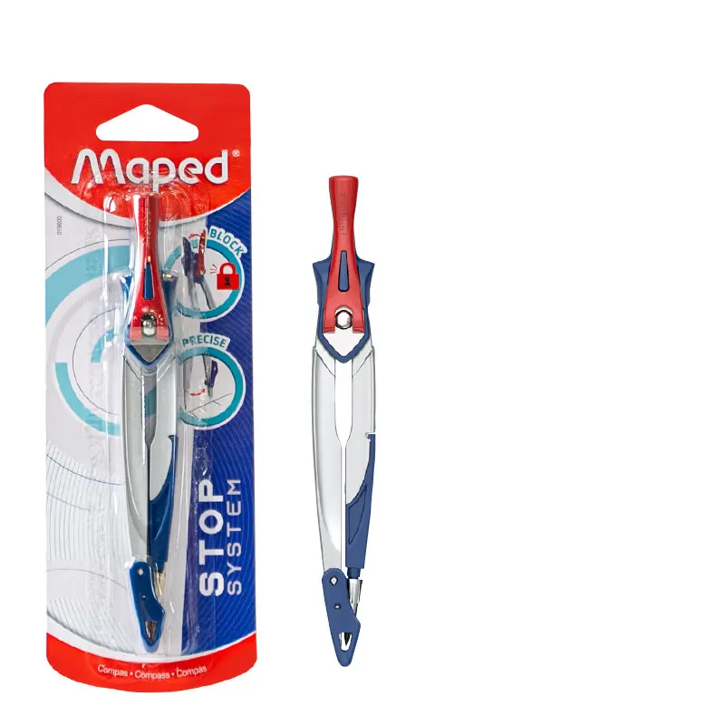 MAPED smart intelligent  lock lever metal student compass with 2.0MM lead core