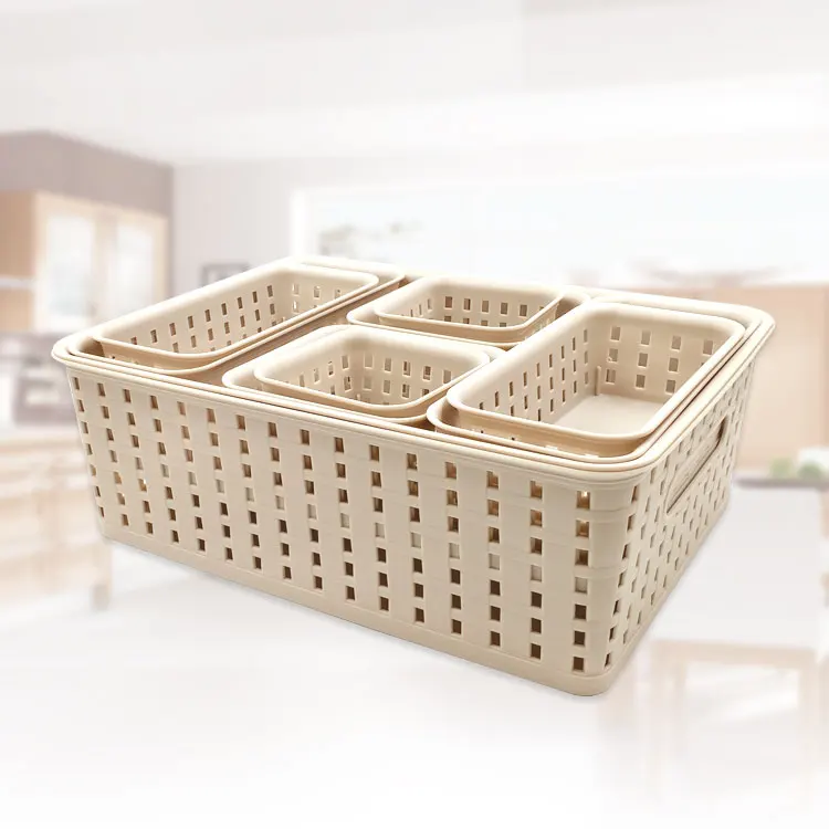 
Real BPA free stylish custom 10 piece multipurpose household plastic beverages vegetable fruit storage basket 