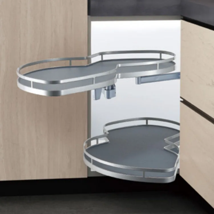 Kitchen Corner Pull Out Basket Swing Tray Drawer Sliding Basket Revolving Cabinet Storage Soft Close Basket