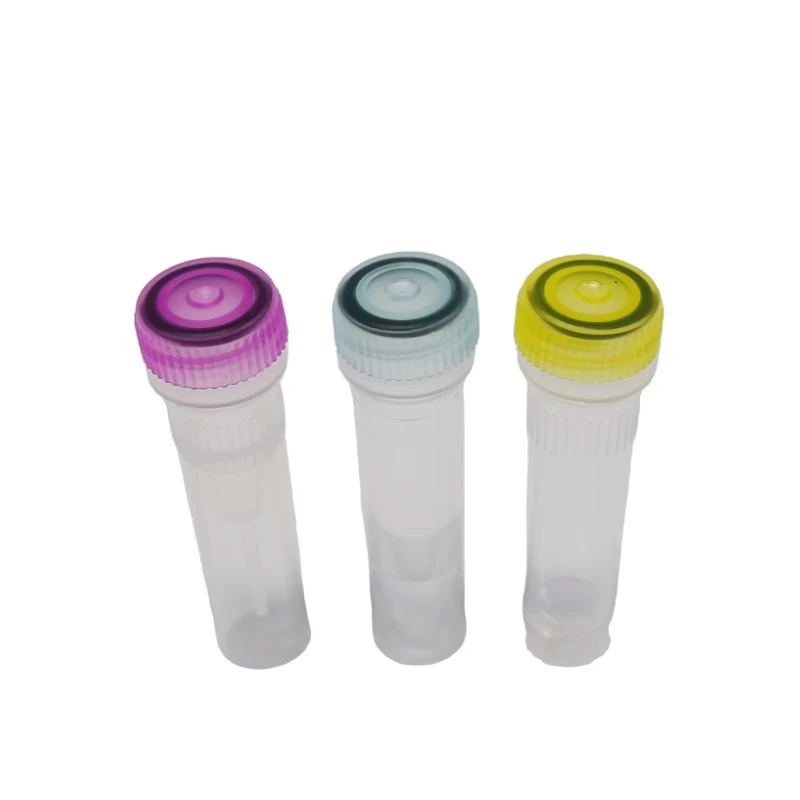 Cryogenic vial Lab Supplier Colored cover  Sterile Cryo Vials Disposable Freezing tube