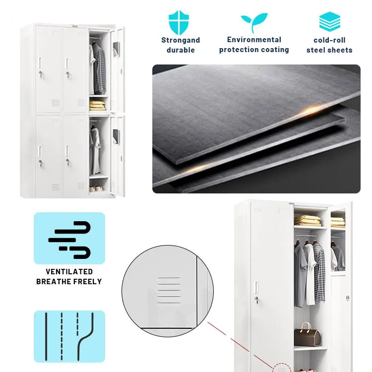Three Door Theme Park Telephone Table Charging Stations Swimming Pool Small Lockers With Keys