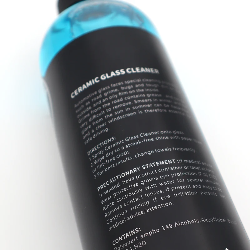 The Ultimate 500mL Ceramic Glass Cleaner And Protectant Quick drying traceless Auto Detailing