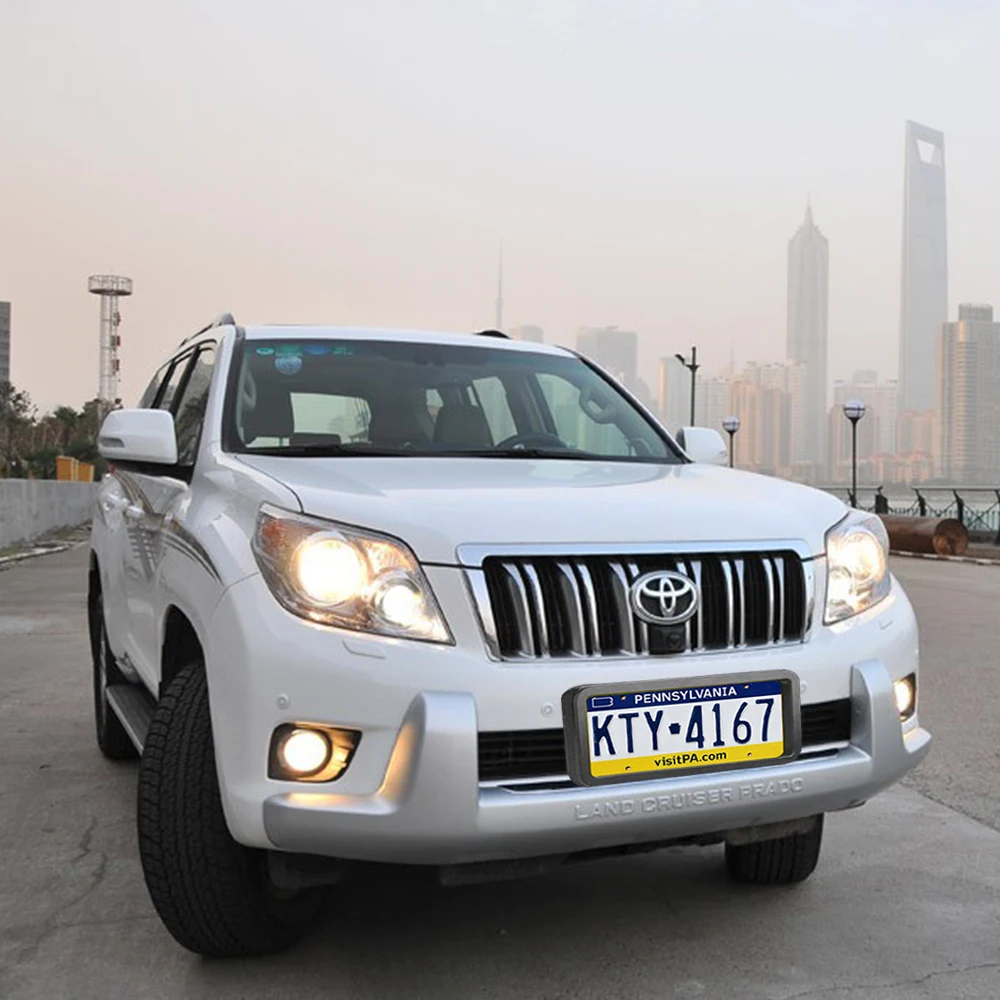 Rubber License Plate Frame Protects Bumper from Scratches and Dents Universal Fit for Cars