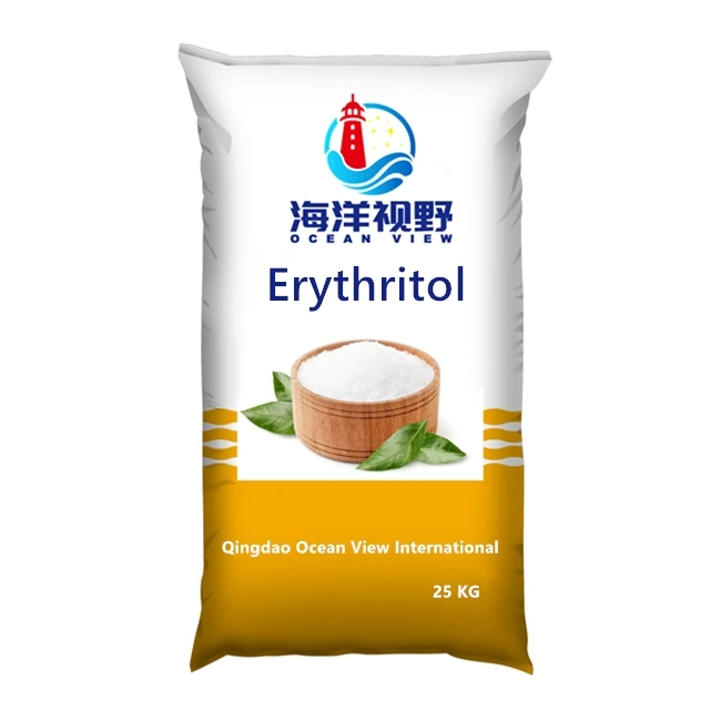 wholesale food additives C4H10O4 CAS 149-32-6 Sugarless Sweetener Erythritol white crystal 99% Min erythritol