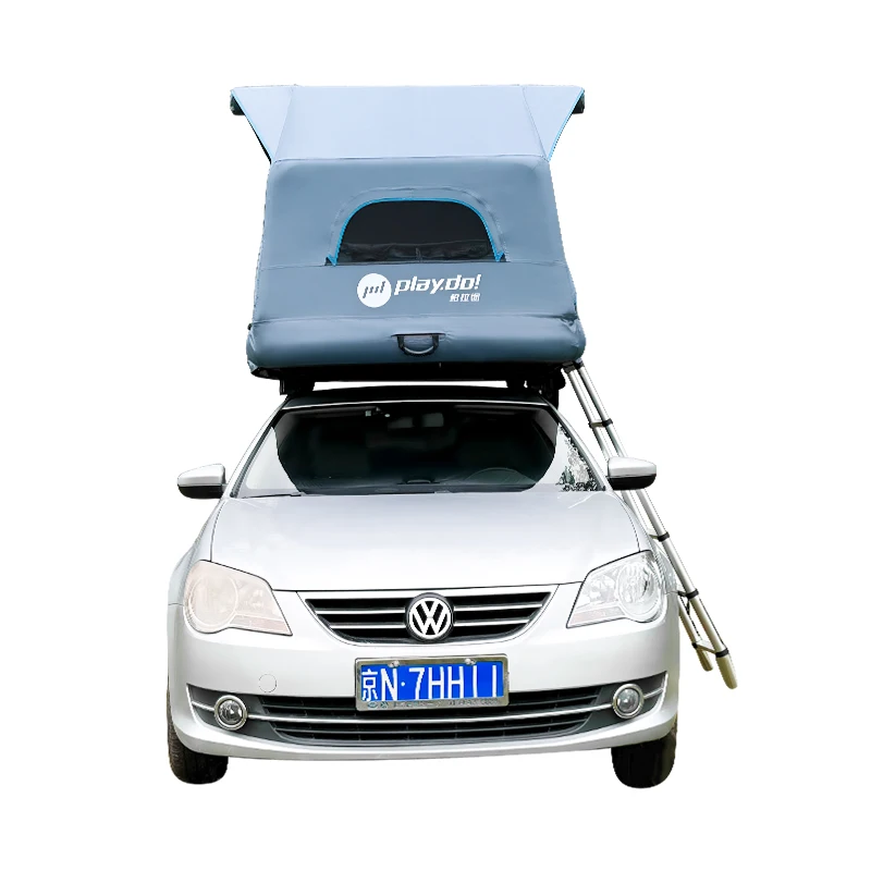 High Quality Glamping Outdoor Tents Water Proof Shell Wing Large Internal Space Prevent Bumping OEM  Inflatable Roof Top Tent