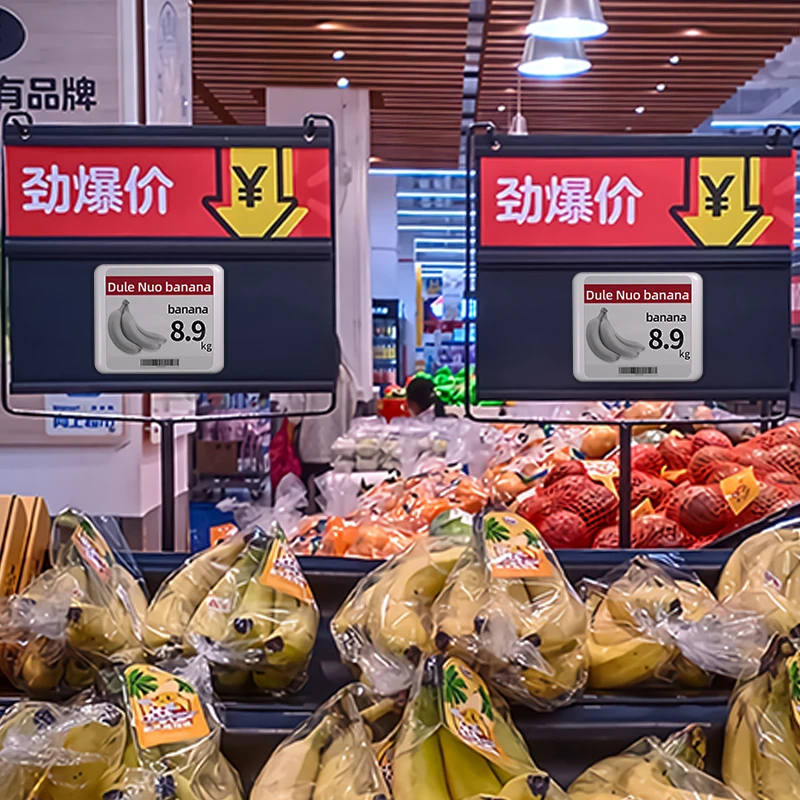 Supermarket digital e-ink price tag electronic shelf label e-ink display