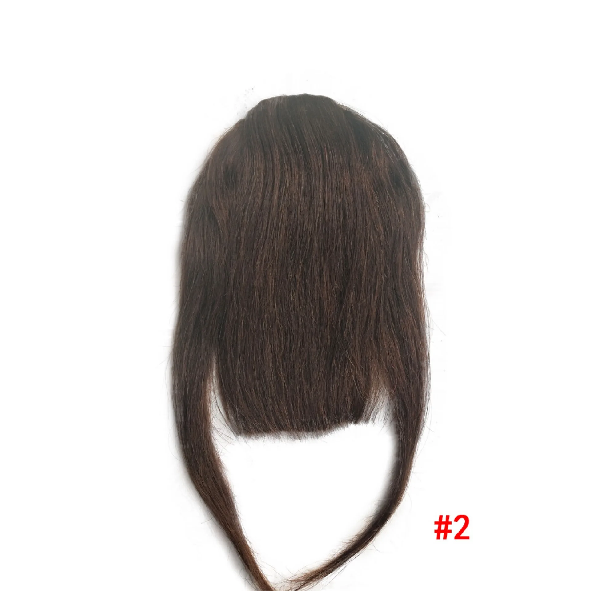 Wholesale Price Brazilian Human Hair Bangs Fringe Clip On Real Hair Straight Hair Bangs Extension