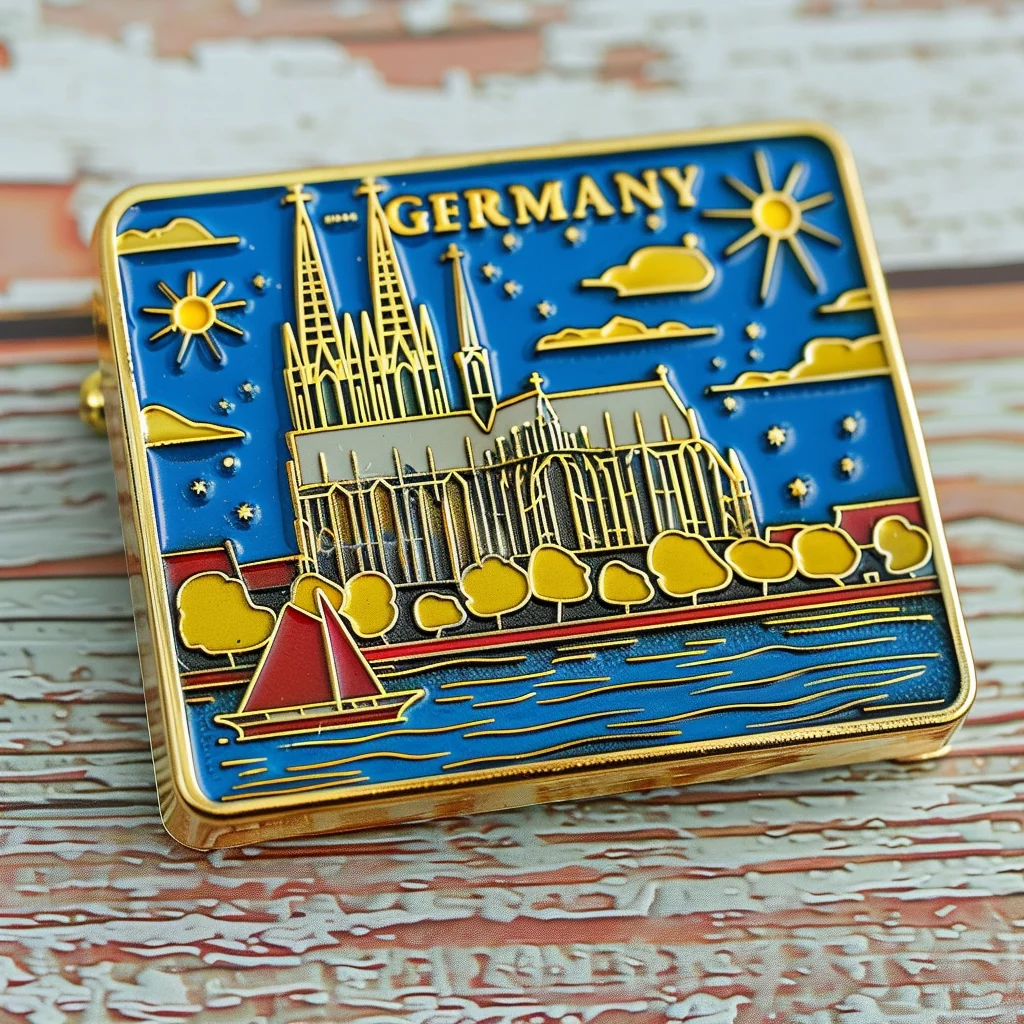 Latest design Customised  Popular 2d 3d Metal Germany Refrigerator Magnets Souvenir Gift Fridge Magnet