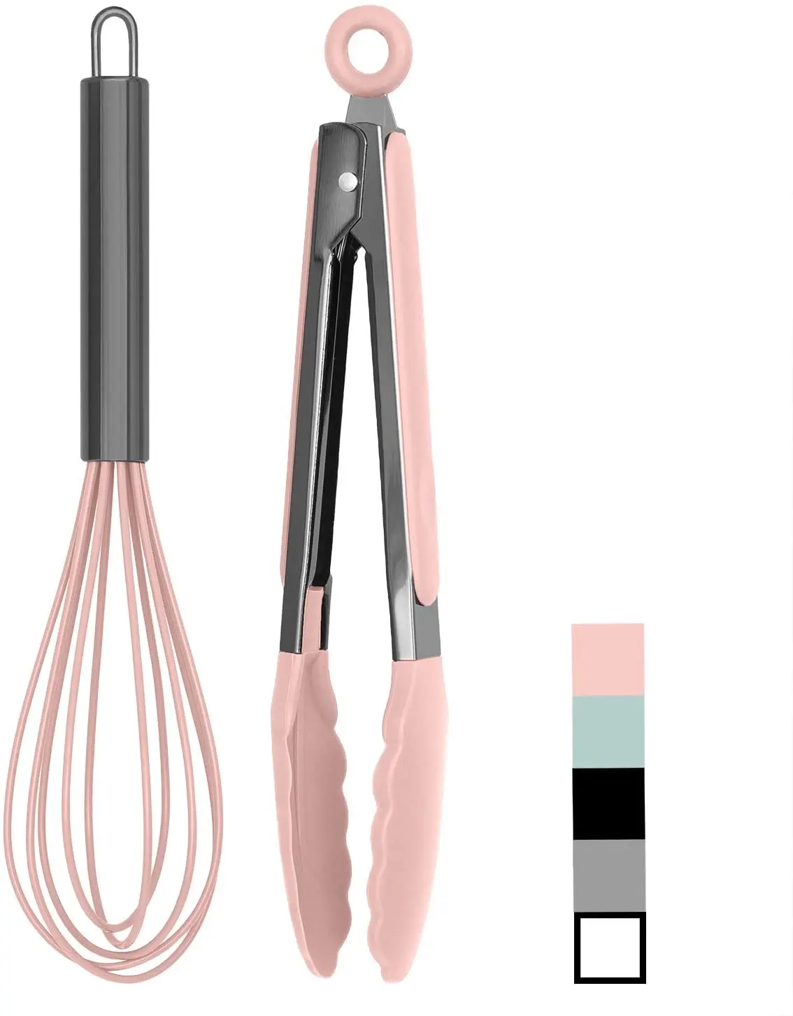 
2021 Hot Sale Silicone whisk and tong set Utensil Set For kitchen 