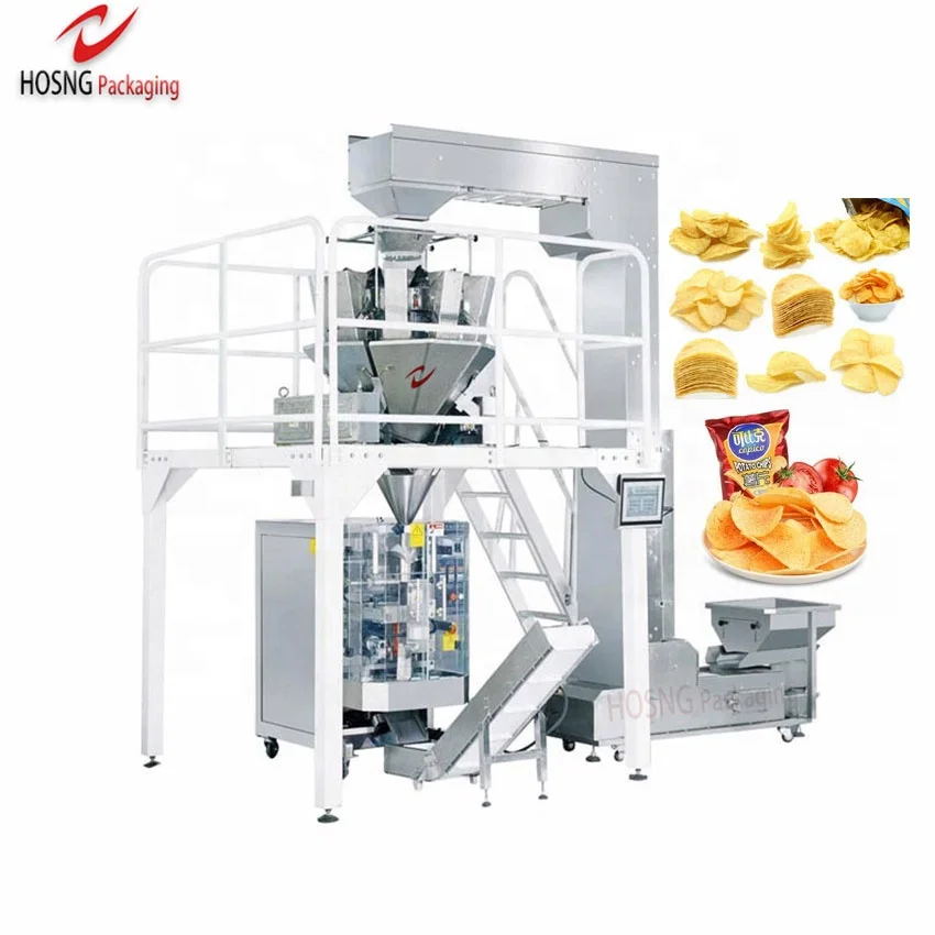Full Automatic Small Puffy Snack Popcorn Food Vertical Pouch  Packing Machine