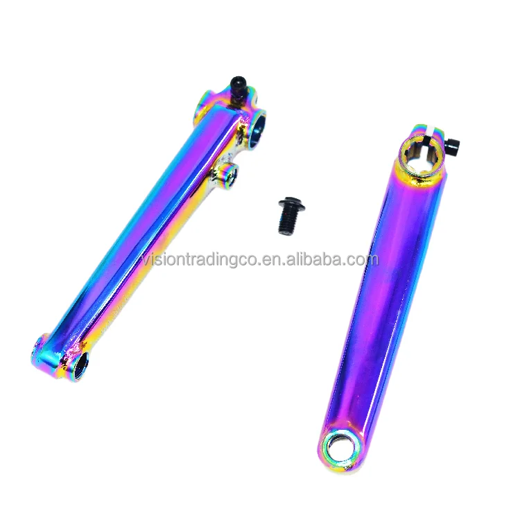 Stock ready CRMO BMX tubular cranks compatible with 8T spindle axle