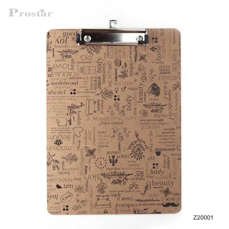 High quality metal clip A4 custom logo clipboard