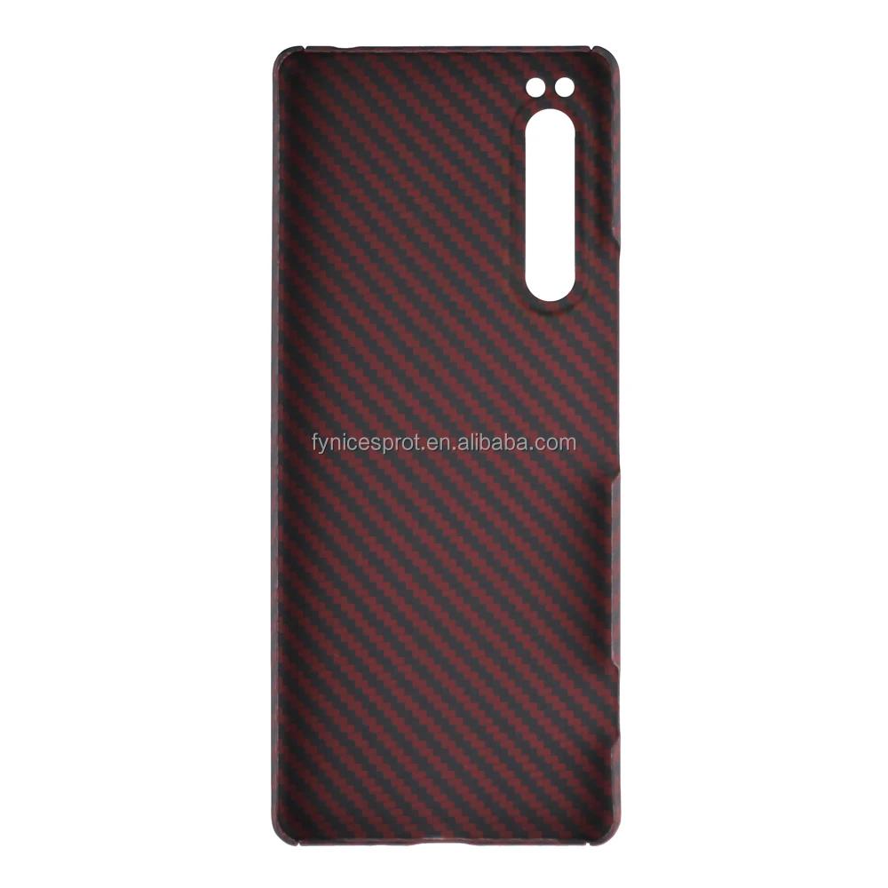 FY Sport Carbon Fiber Phone Case for Sony  5 III Red Aramid fiber 5II phone case