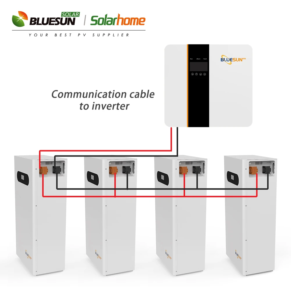 Bluesun Hot Selling 51.2V 15KWH Lifepo4 Lithium Battery 48V 200AH WIFI Monitoring for Home Energy Storage
