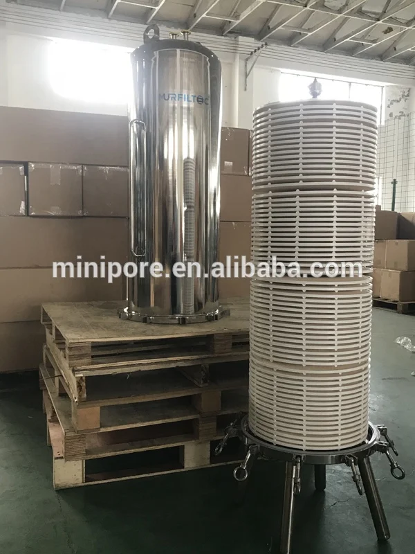  Санитарная мембрана линзовидный фильтр и корпус 16 дюймов ячеек