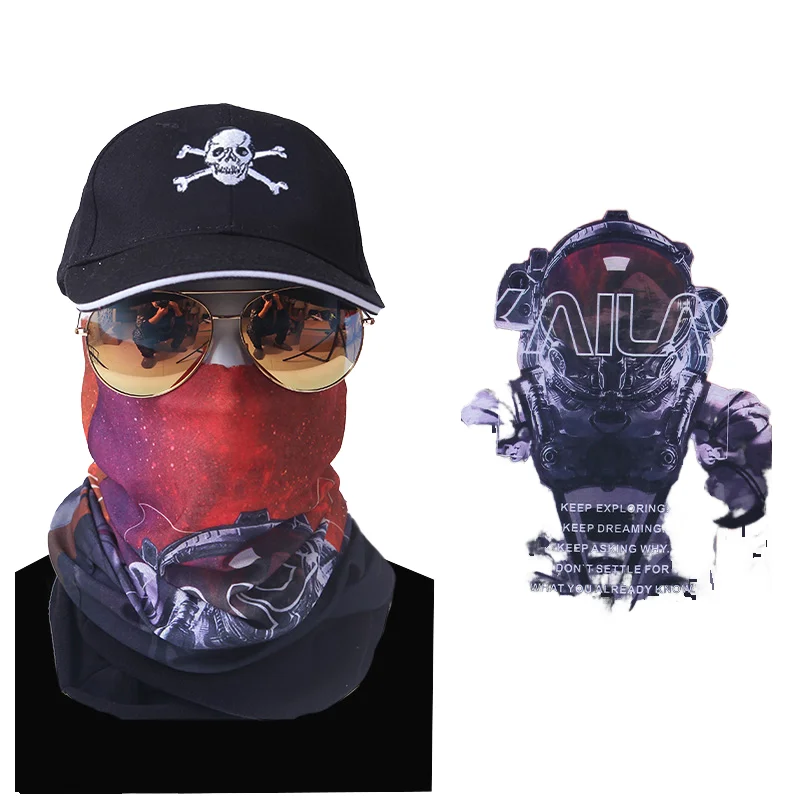 UPF 50+ Cooling Neck Gaiter Sun Protection Face Mask Men Women All Weather Made Silk Satin Lace Velvet Mesh Animal CoolDesigns