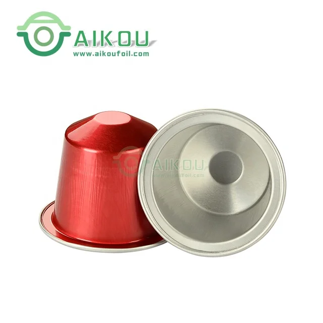 Coffee pod coffee capsule making machine aluminum foil containers with lid empty foil coffee capsule