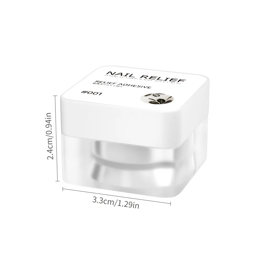 Nail Gel 3D Painted Embossed Black White Color Nail Art Plaster Gypsum Drawing Painting Polish Salon DIY Manicure Tool