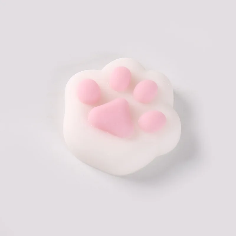 Cute Colorful Simulation Cat Paw Toys Sensory Fidget Squeeze Squishy Toys for kids girls boys educational
