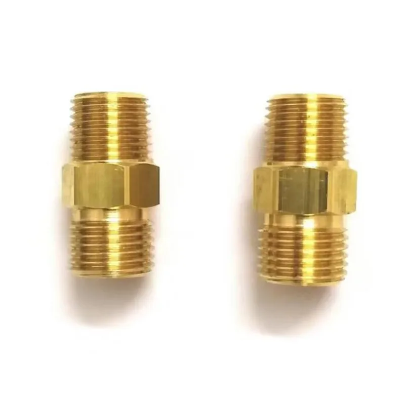Brass Pipe and Pipe Fittings CNC Parts Automotive Connector Fasteners Brass Fittings CNC Turning Parts
