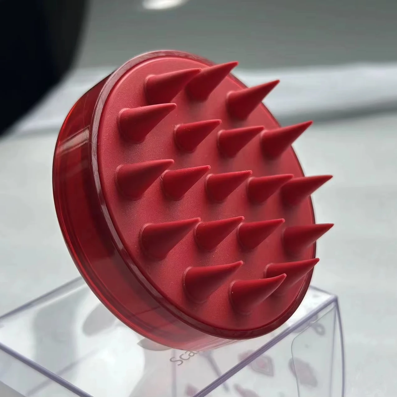 High Quality Custom Logo Silicone Manual Hair Wash Detangler Eco-Friendly Handheld Scalp Massager Spa Shampoo Shower Brush