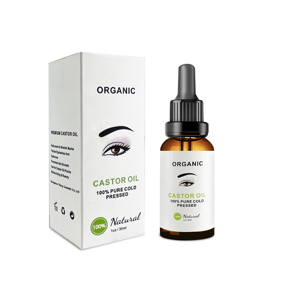Pure natural organic castor oil cold pressed