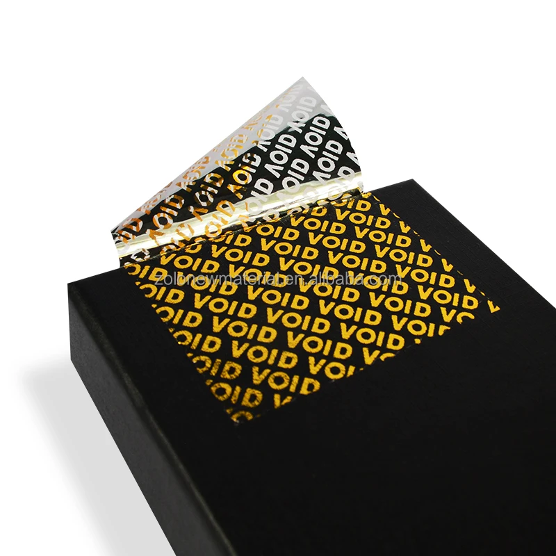 High-Qualified Tamper Proof Seal Label Sticker with Hidden Irreversible Message OPEN VOID