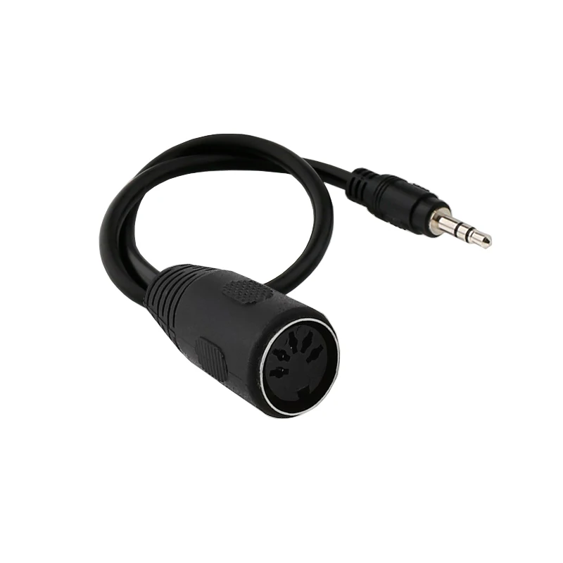 3.mm Audio Plug to MIDI Din 5 7 8 PIN Cable Micro Plug to Din Cable Male to Male Male to Female