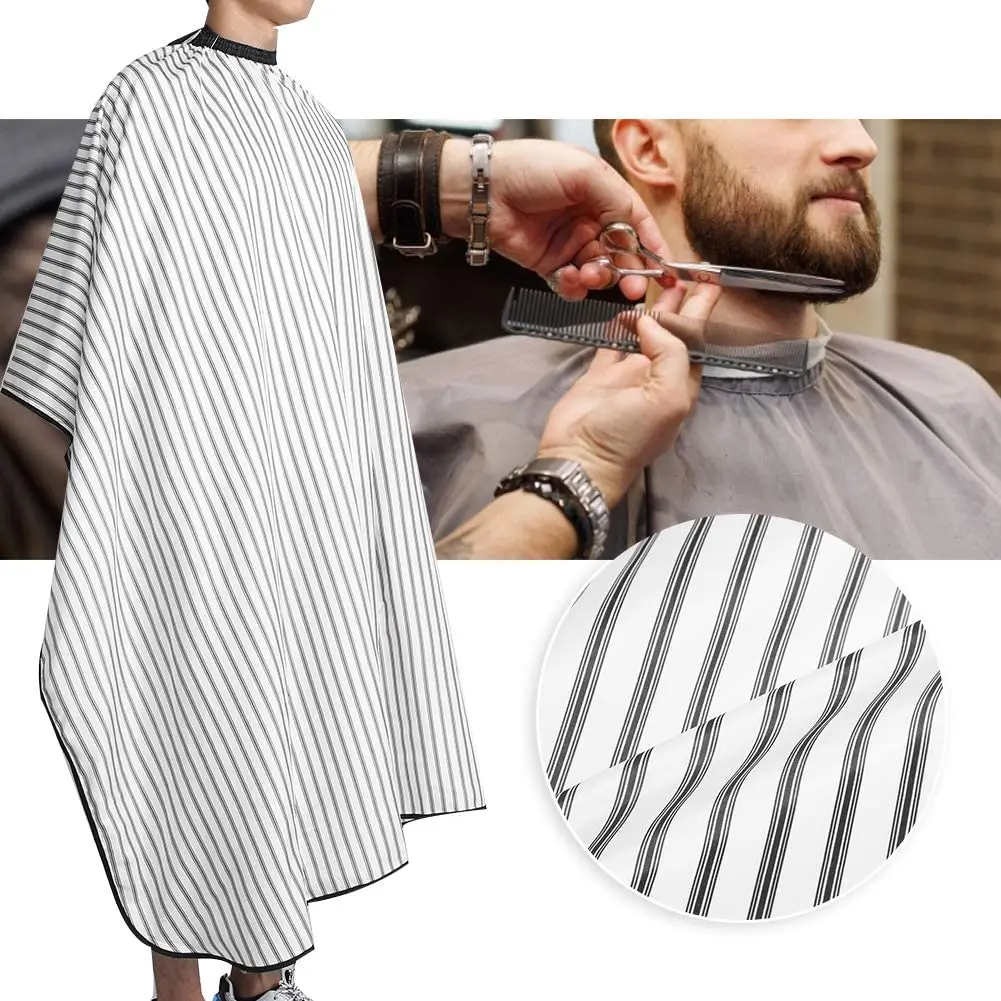 
Extra large Striped Hair Haircut Dyeing Cloth Hairdressing Apron Styling Barber Beauty Salon Accessory Tool 