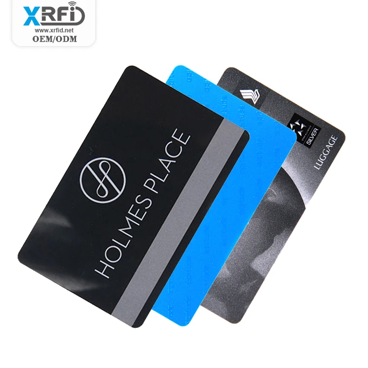 High End PVC Card With Chip And Magnetic Stripe VIP Membership RFID NFC Card