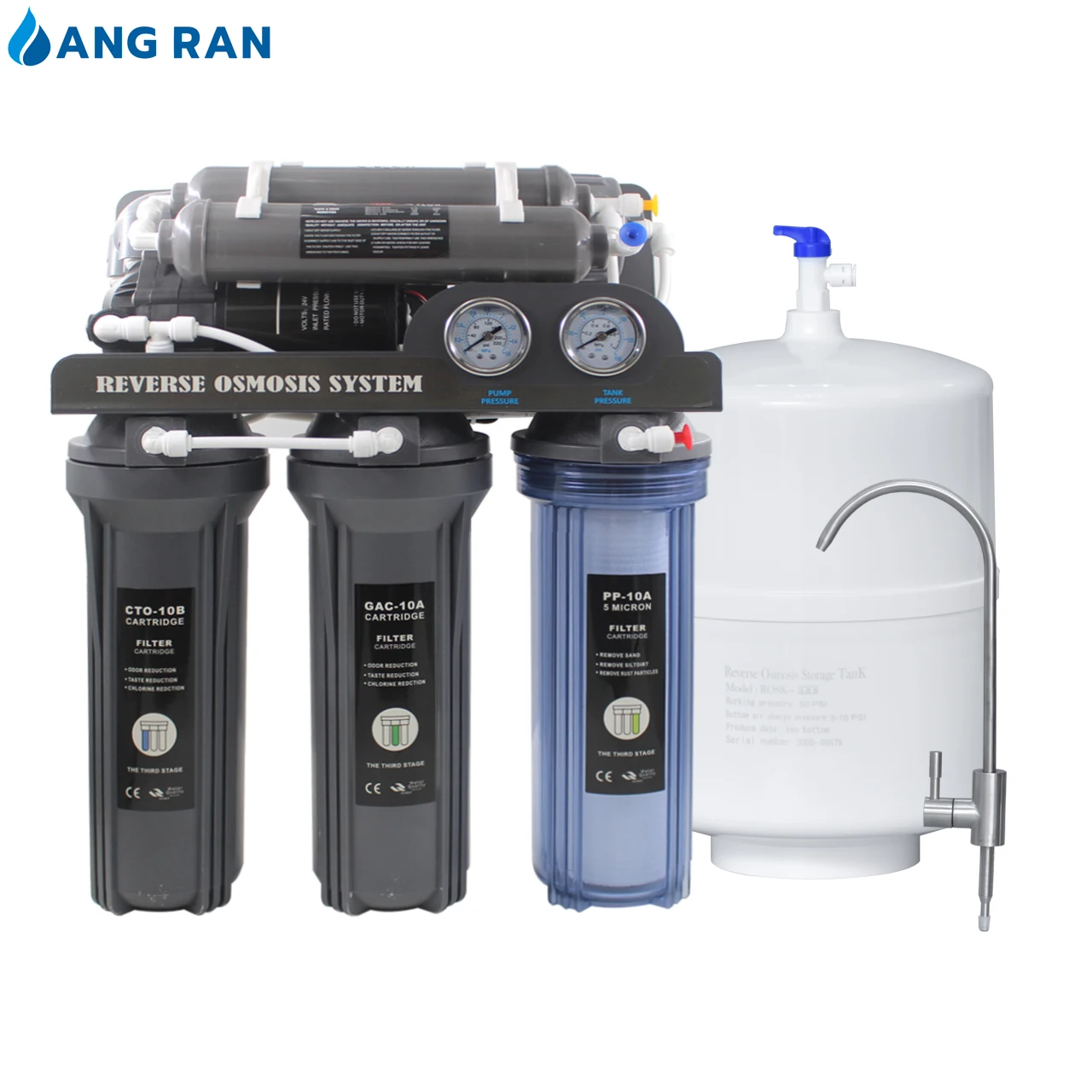 Commercial Water Filter Five Stages Water Purifier 5 Stage Reverse Osmosis System Water Purification Source 75 gallon