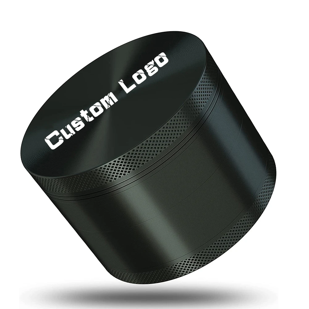 Custom Logo 4 Layers Alloy Metal Herbal Tobacco Herb Grinder Magnet Smoke Grinders Smoking Pipe Grinders