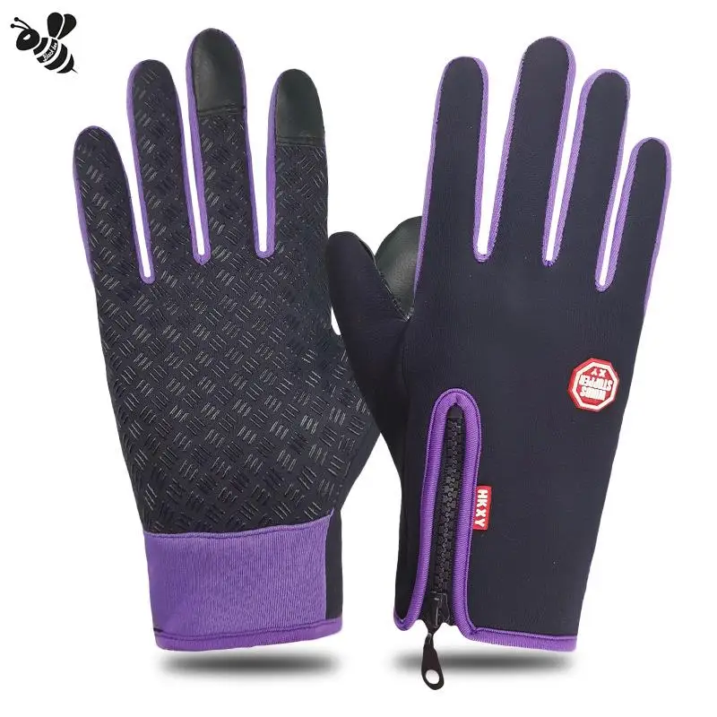 
Durable Nylon Waterproof Full Finger Anti-Slip glove oil resistant Sport ride Gloves for motorcycle bmw Bike riding 