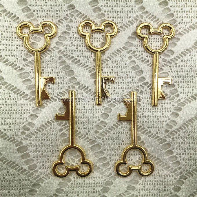 
1000pcs/lot Wholesale Best Wedding Thank You Gifts for Guests Party Favors Mickey Key Bottle Opener 