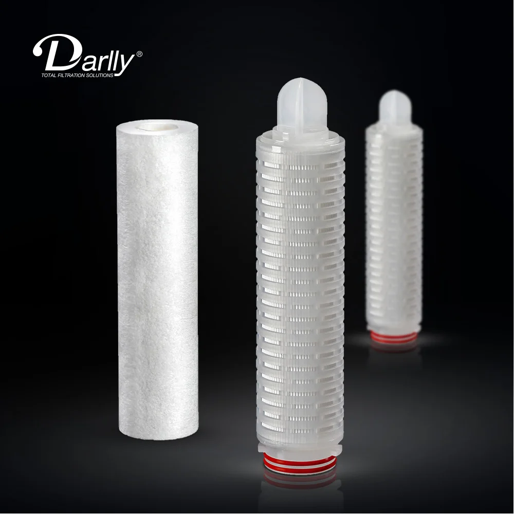 OEM Factory Price 40 inch  pp pleated water treatment sediment filter cartridge replacement filter for Municipal Filter In Stock
