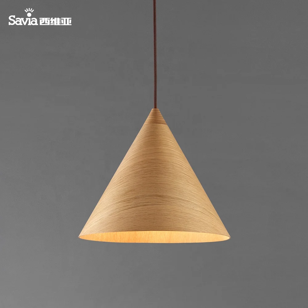 Savia Home Decorative Wood E27 Max.40w Ceiling Chandelier Pendant Light Hanging Lamps Suspension For Restaurant Bar Coffee Shop