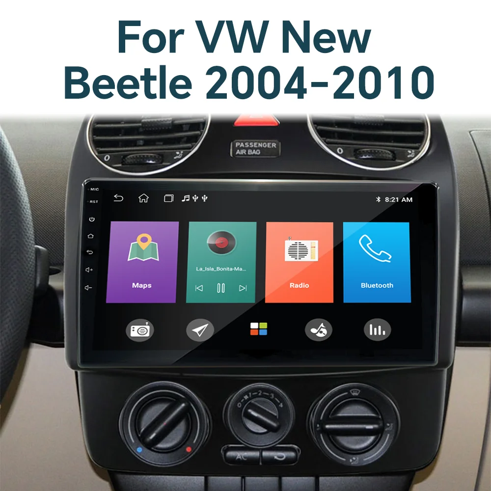 Автомобильный DVD-плеер на Android для VW Volkswagen новый Beetle 2004-2010 стерео аудио-навигация GPS DSP автомобильный экран 360 камера