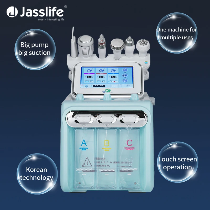 Jasslife очищение и уход за кожей 7 в 1 омоложение лица лифтинг Rf гидрокислородная струйная мини кислородная терапия струйная очистка
