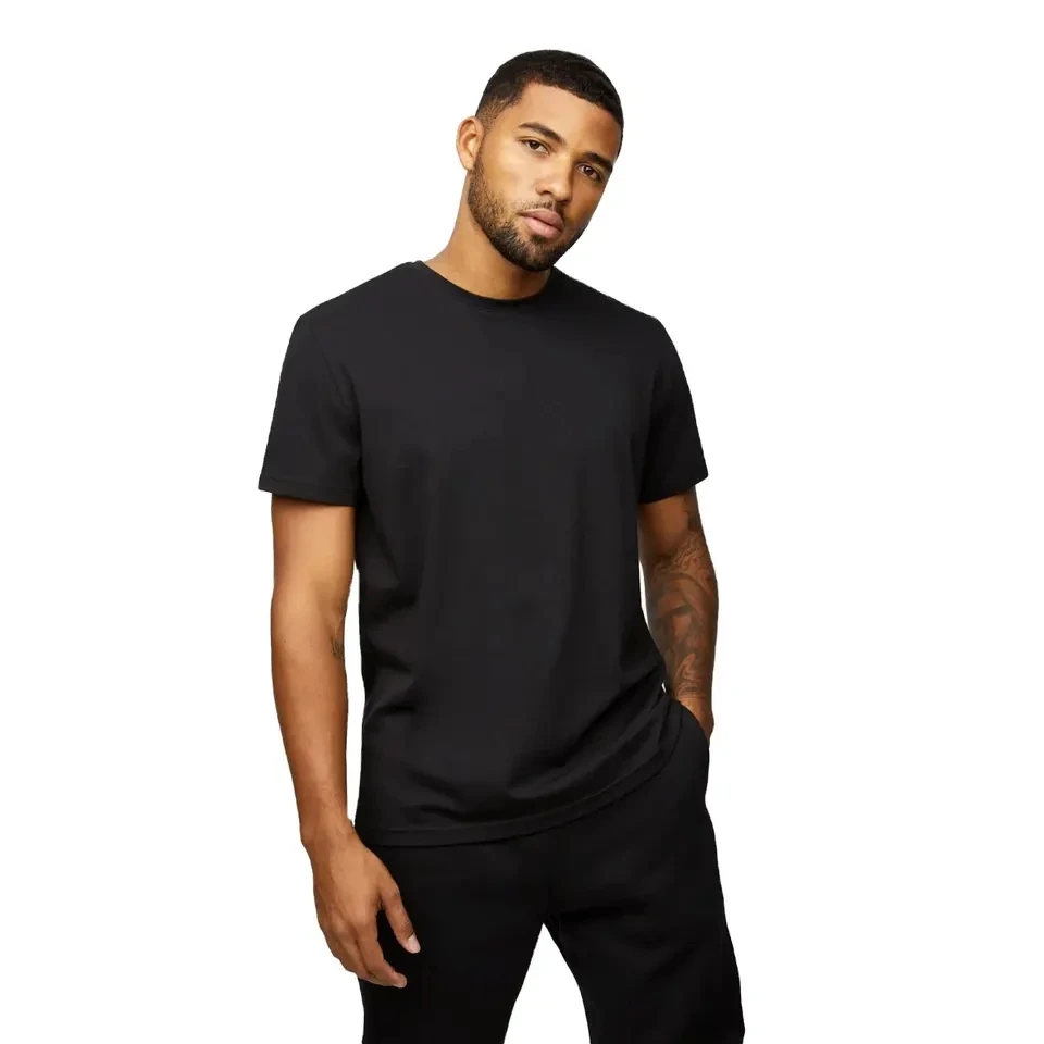 180gsm custom wholesale 50 poly blank organic 50% cotton 50% polyester t-shirts printed