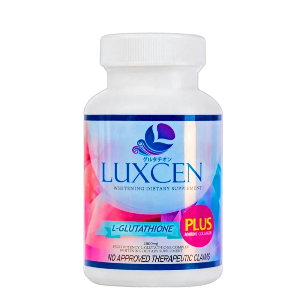 Hot Sale Beauty Supplement Gluta Glow Skin Japanese Product 1800 mg L-Glutathione Plus Marine Collagen 60 Capsules