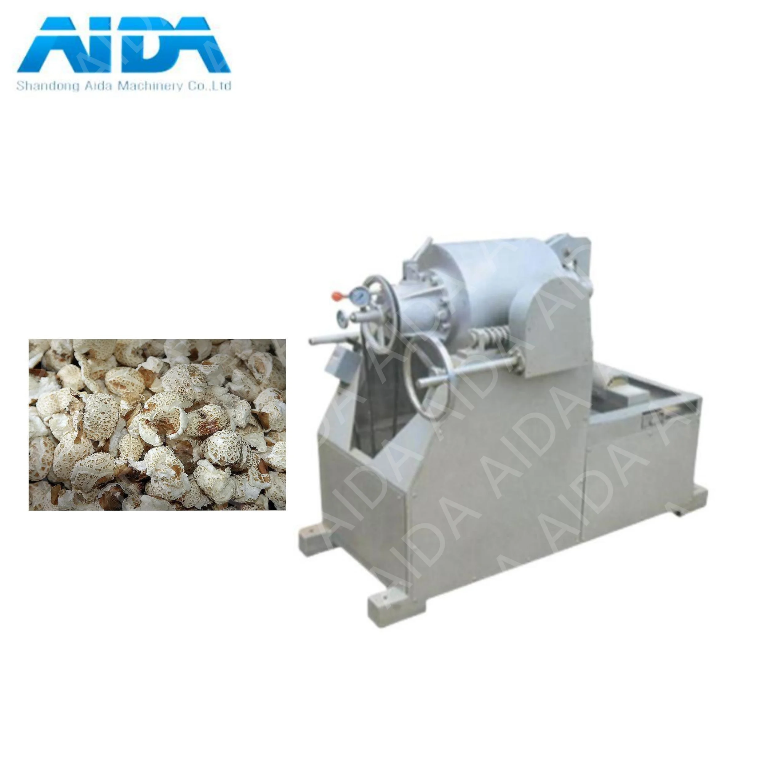 Hot air caramel popcorn production line industrial popping machine for sale