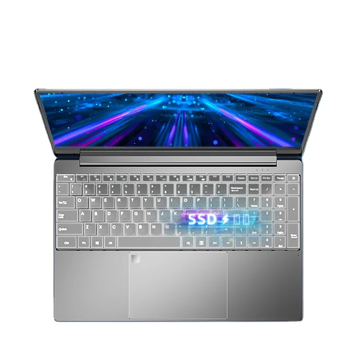 DERE MBook M11 новый ноутбук 15 6 дюймов Intel N5095 четырехъядерный Тонкий толстые тетради Компьютер 256 ГБ 512 отпечаток пальца