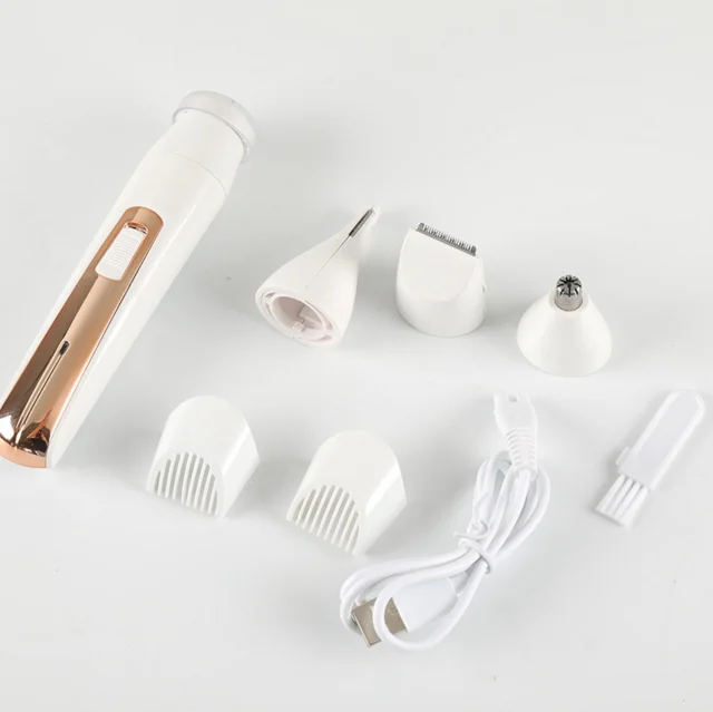 Painless 4 in 1 Bikini Pop-Up Trimmer Rechargeable with Detachable Head Wet and Dry Cordless shaver