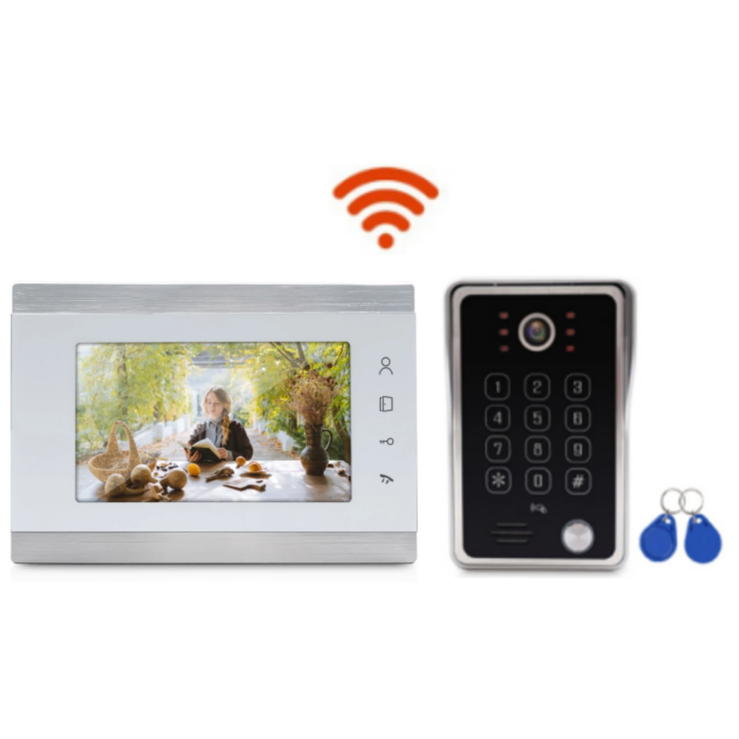 10 inch Metal WIFI Video Door Phone ip video Intercom for apartment Doorbell With Camera 1080P With IR CUT