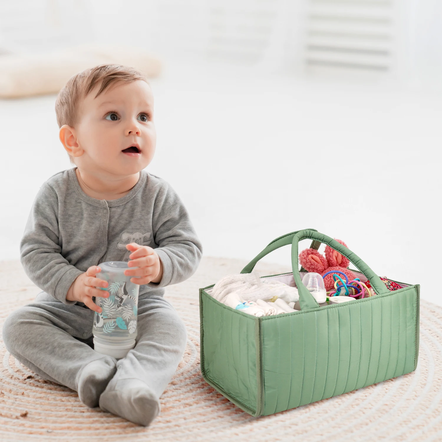 Chunya Textile Quilted Diaper Bag Essential items for newborns