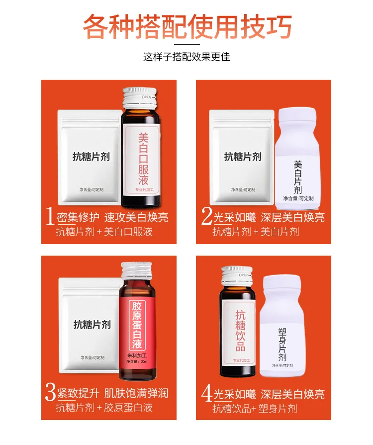 
Anti-glycation Tablet Skin Compact Elastin Whitening Capsule Tablet Brighten Lightening For Skin Care Hot Sale 